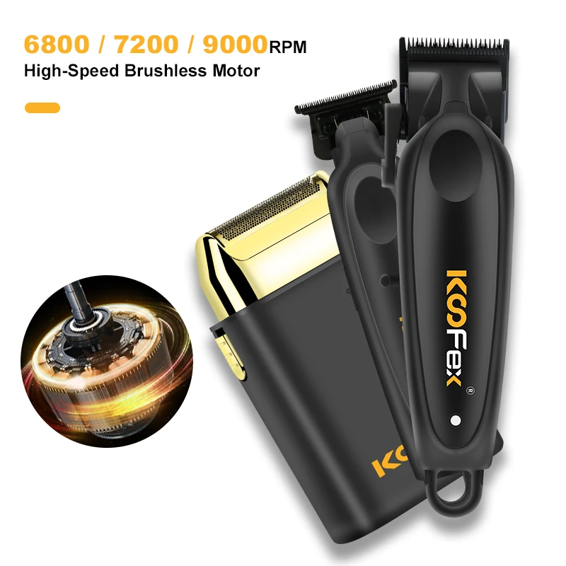 2023 Koofex Professional Barber Haircut Machine Set High-speed
