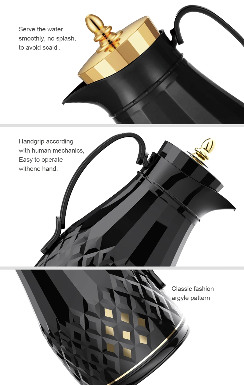 Sunlife 100 Patent Design Thermo Jug 1.0l Arabian Coffee Pot Day Days