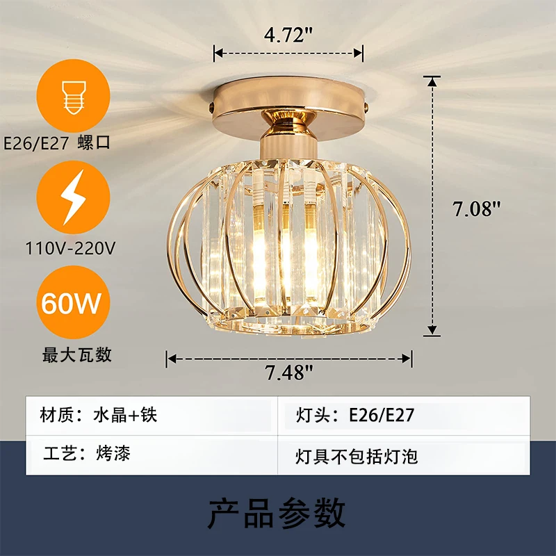 Modern Hallway Corridor Chandelier Lighting Modernrestaurantlamp Fixtures Crystal Ceiling Lampbarsign Crystal LED Living Room