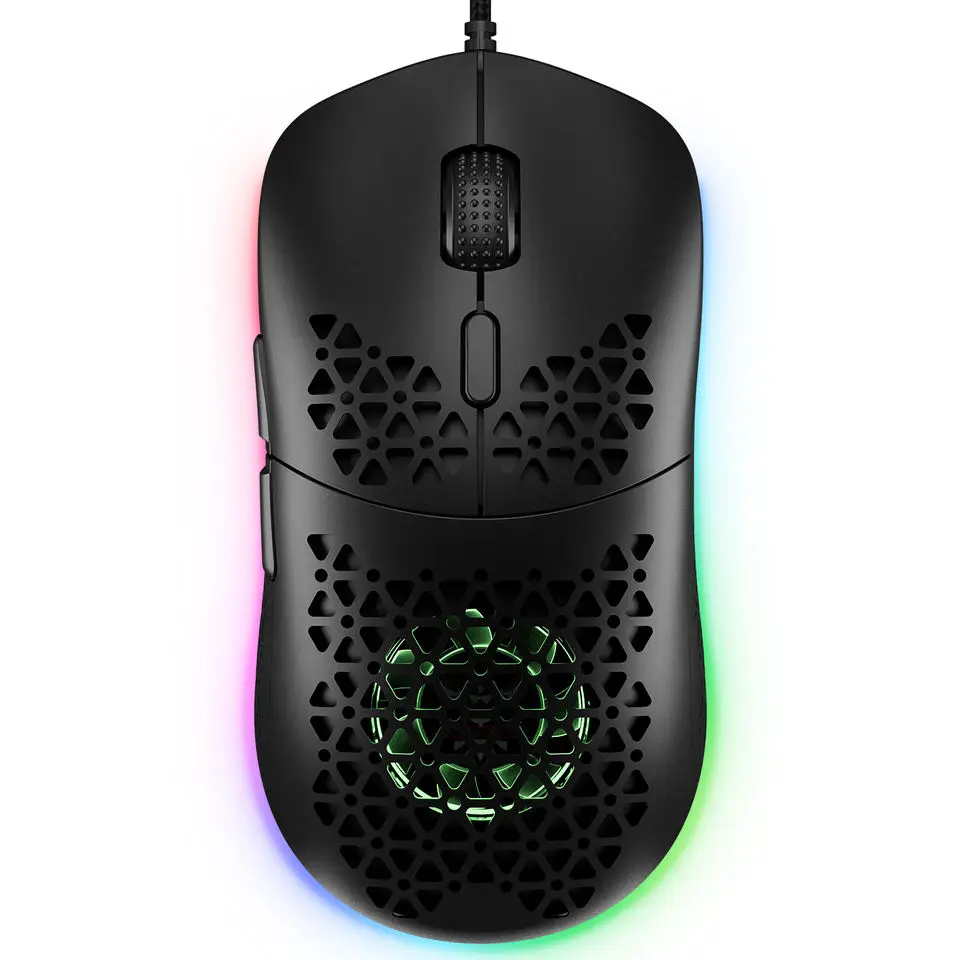 Amazon Hot Sale ONIKUMA CW911 RGB 7200 DPI Gamer Mice Computer Accessories Lightweight Computer Mouse with Built-in Fan