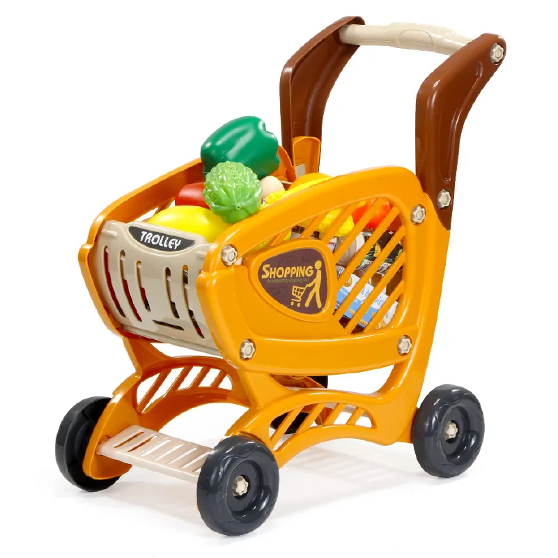 
 Детская головоломка, домашние игрушки, тележка, кассовый аппарат, имитация роскошного супермаркета, портфель для покупок  