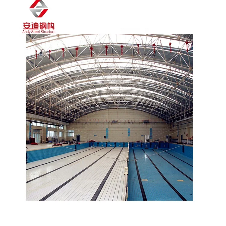 Prefab Steel Structure Arch Roof Building Space Frame Truss Barrel Vault Shed