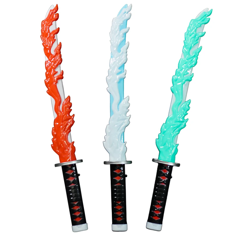 Factory Direct Sales Bright Sword Flash Toy Katanatheme Party Multi-color LED Light up Game