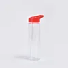clear red lid