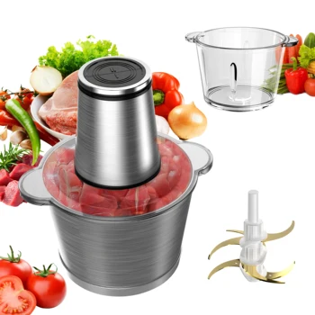 Advanced features meat grinder  Premium electric meat mincer Space-saving meat processing gadget
