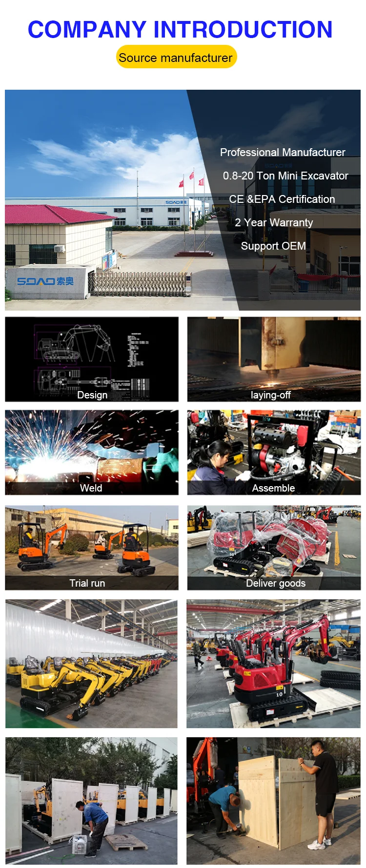 Euro5 Engine Minigrav Minigraver Grave Digger Exkavator Mini Digging