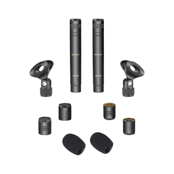 Neewer 2-Pack Pencil Stick Condenser Mic with Interchangeable Omni Cardioid and Super Cardioid Capsules Foam Windscreens Mic detail image