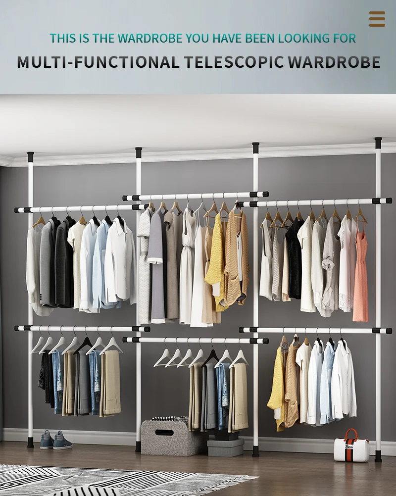 Hot Selling Cloakroom In Japan And South Korea Adjustable Carbon Steel