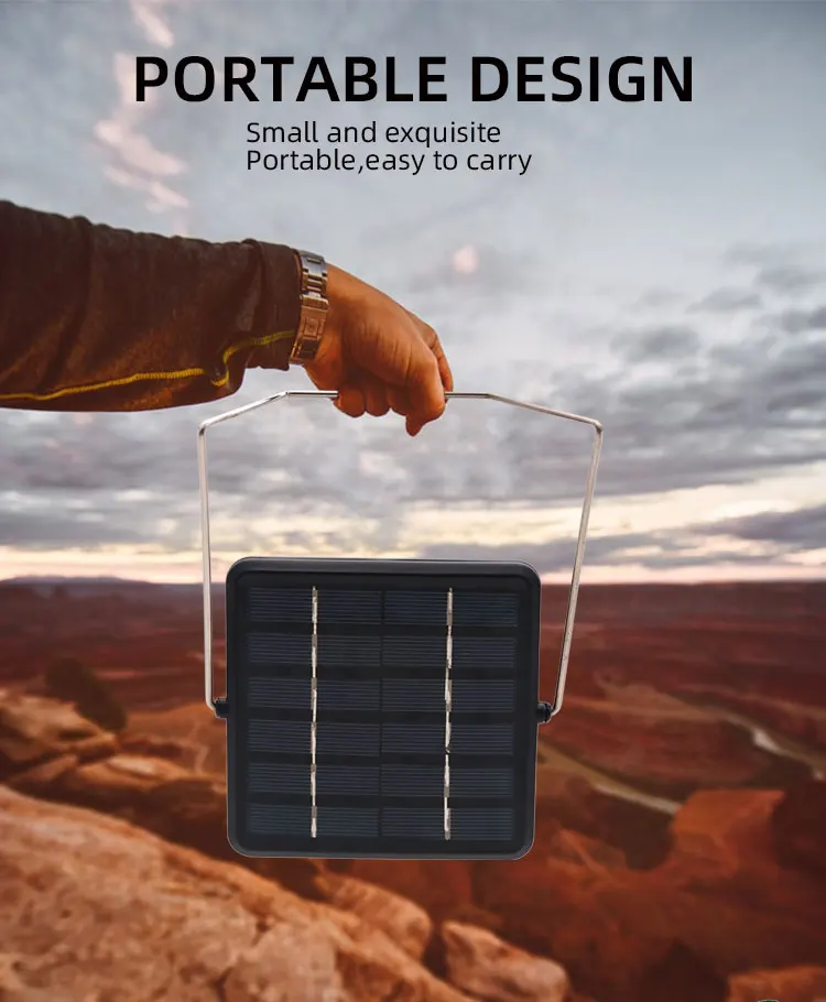 Gdlite Home Lighting Portable Lamp With Solar Paneltable Lamp With 9 ...