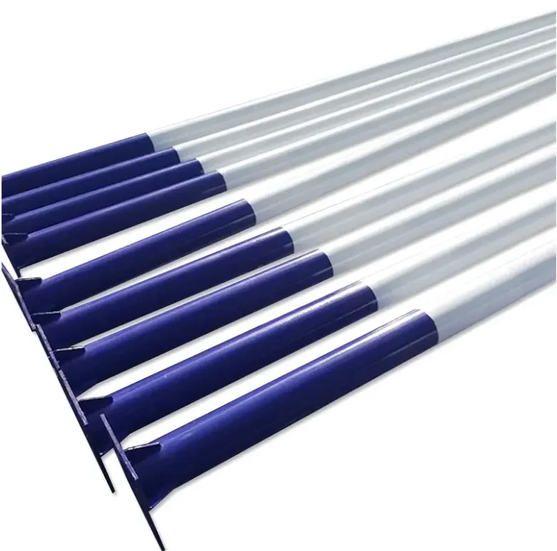 Открытый гальванизированный стальной полюс уличного освещения для солнечных фонарей