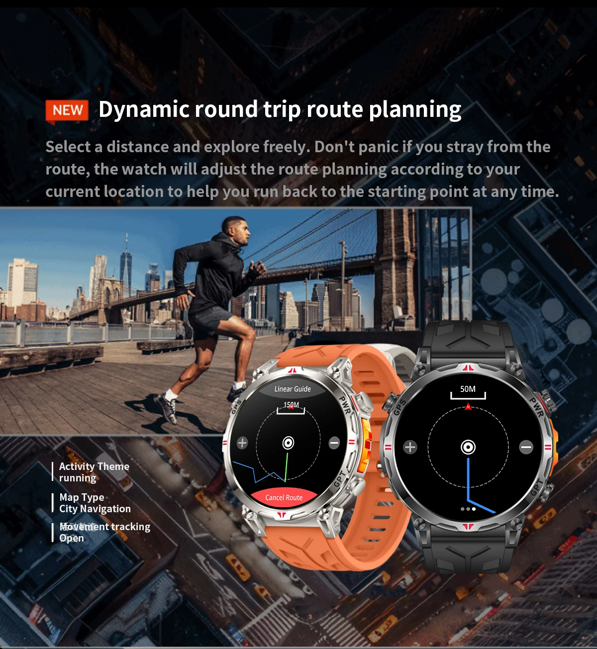 product supports ai voice assistant chat gpt sport smartwatch heart rate recording fitness exercise modes gps tracking waterproof-4