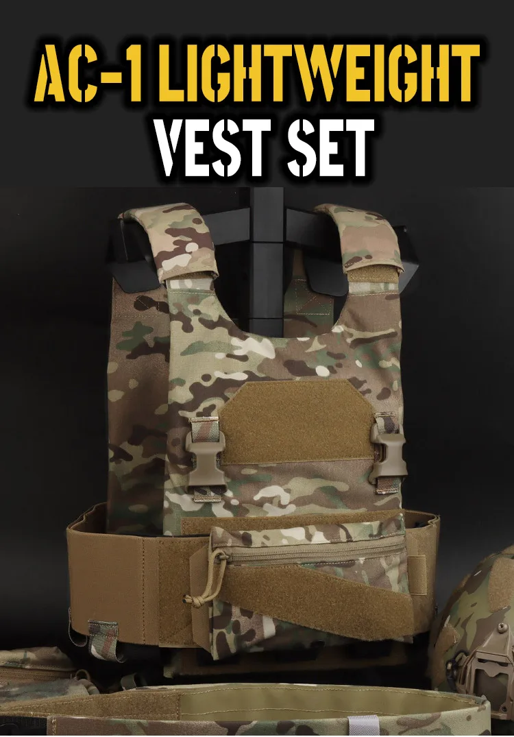 Sivi Cordura Nylon Chaleco Tactico Molle Camouflage Tactical Combat Vest Multicam Plate Carrier