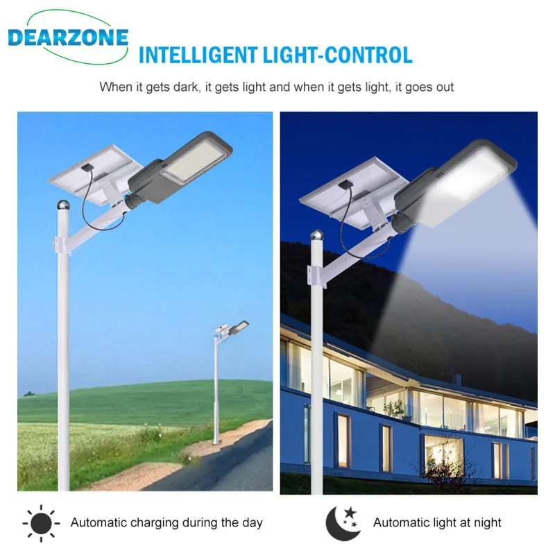 Aluminum Solar Outdoor Street Lights Charge Controller Solar Panel All ...