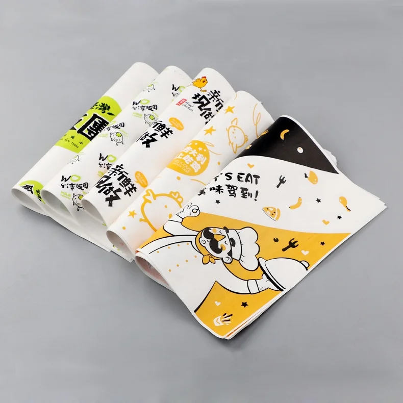 Baking Paper Type and Uncoated and Coating Greaseproof Hamburger Wrapping Paper
