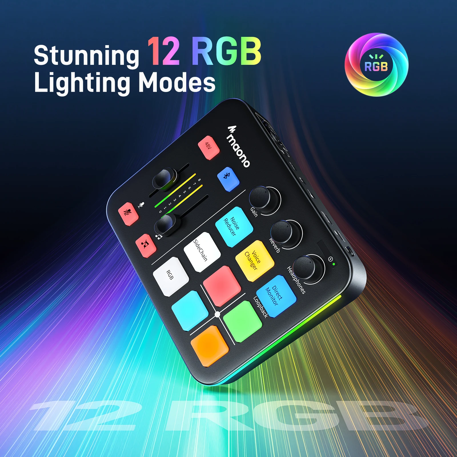 Maono G1 NEO Gaming Audio Mixer for Live Streaming - XLR Input