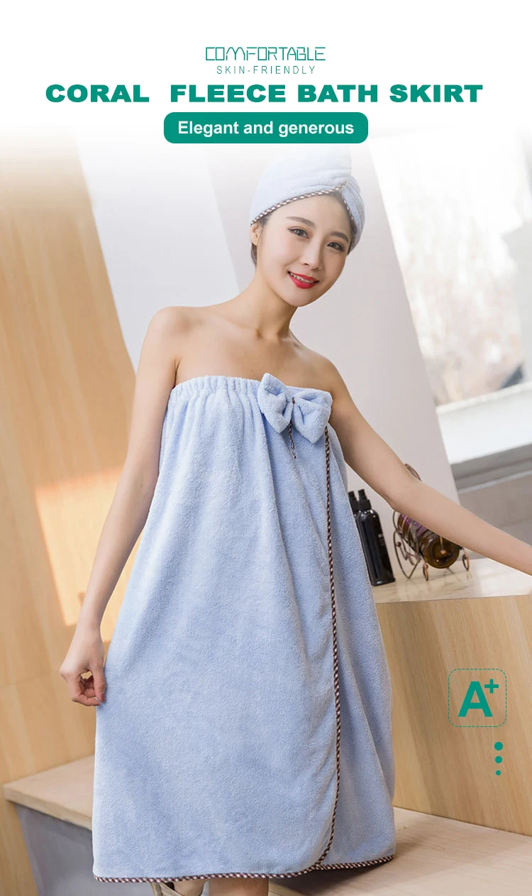 Luxury Oversized Water Absorbent Beach Spa Gym Bathrobes Off Shoulder