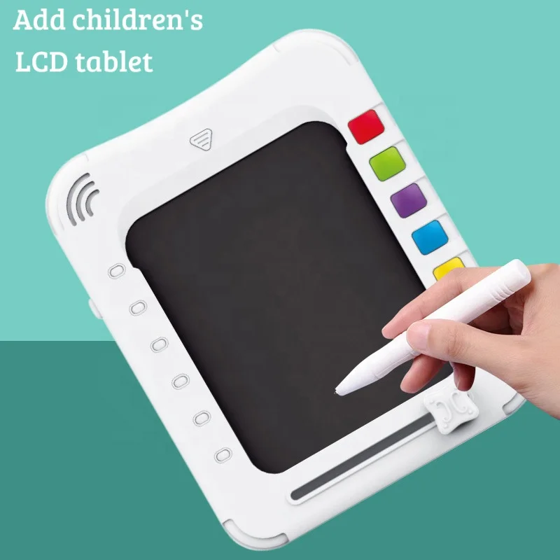 2 in 1 Educational Learning Machine Toys Writing Tablet Multiple Cards Quiz Thing Connected Electronic Drawing Pad Toy for Kids