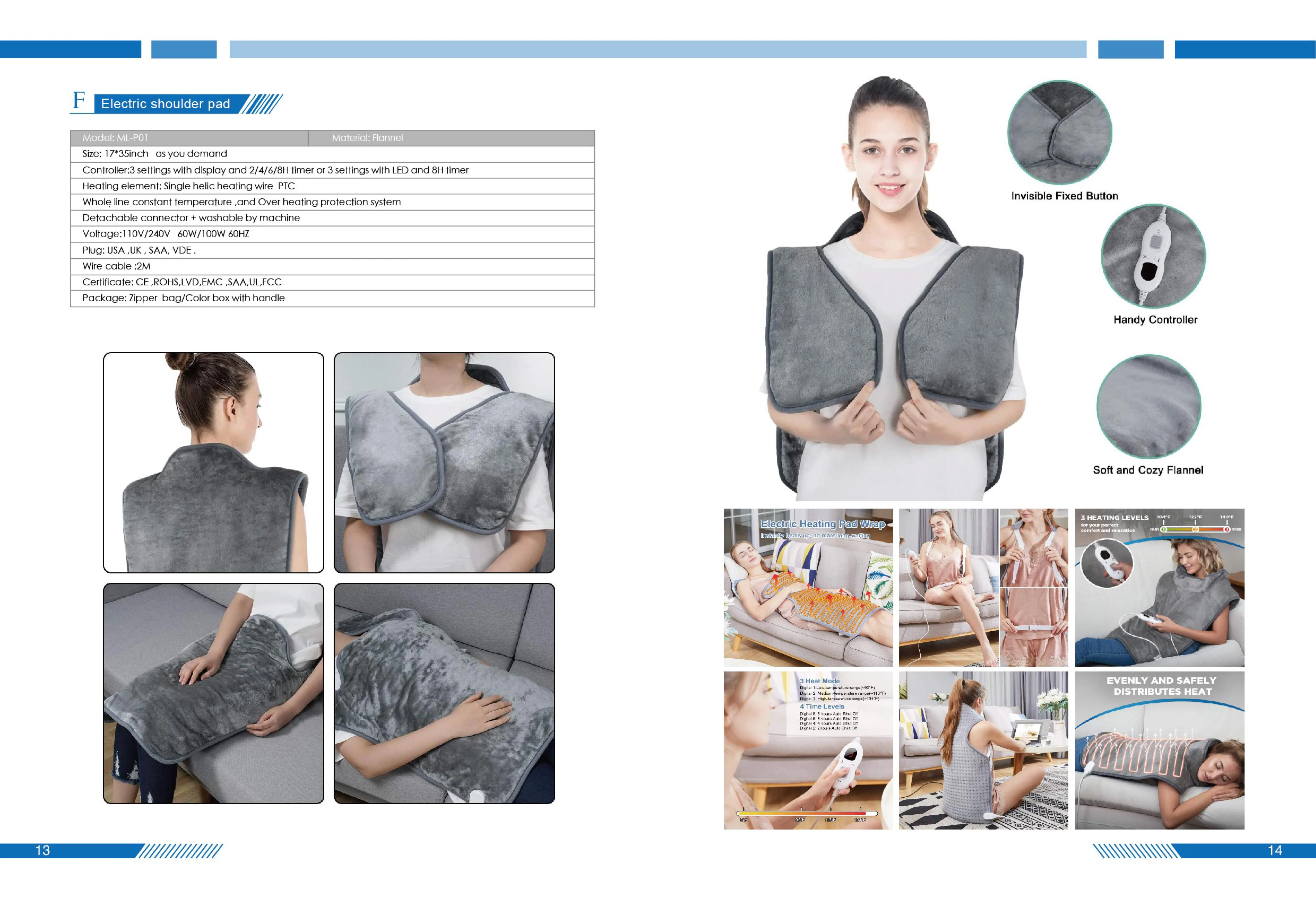 Heated Electric Underbed Blanket, AC220V, UK Plug - detail 56