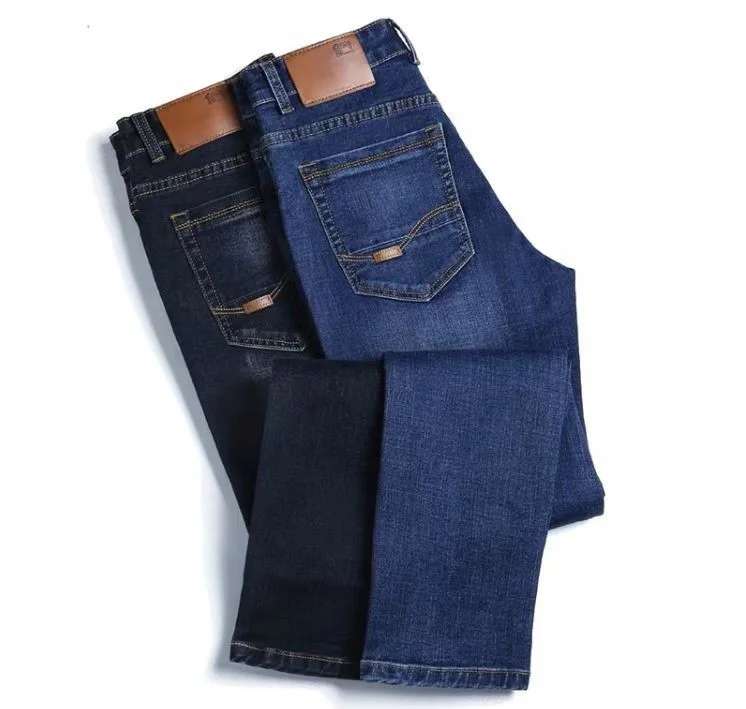Fashion Jeans for Men Wholesale Jean Pants Slim Fit Men Designer Stretch Denim Blue and Black Jeans Men
