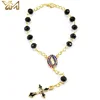 Bracciale in smalto nero senza scatola