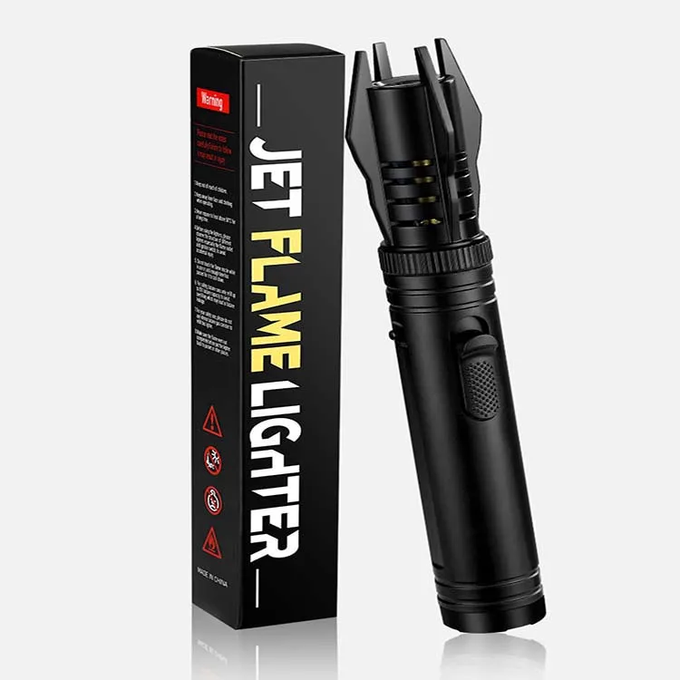 High Quality Welding Guns Refillable Butane Windproof Torch Lighter Jet Blue Flame Lighter