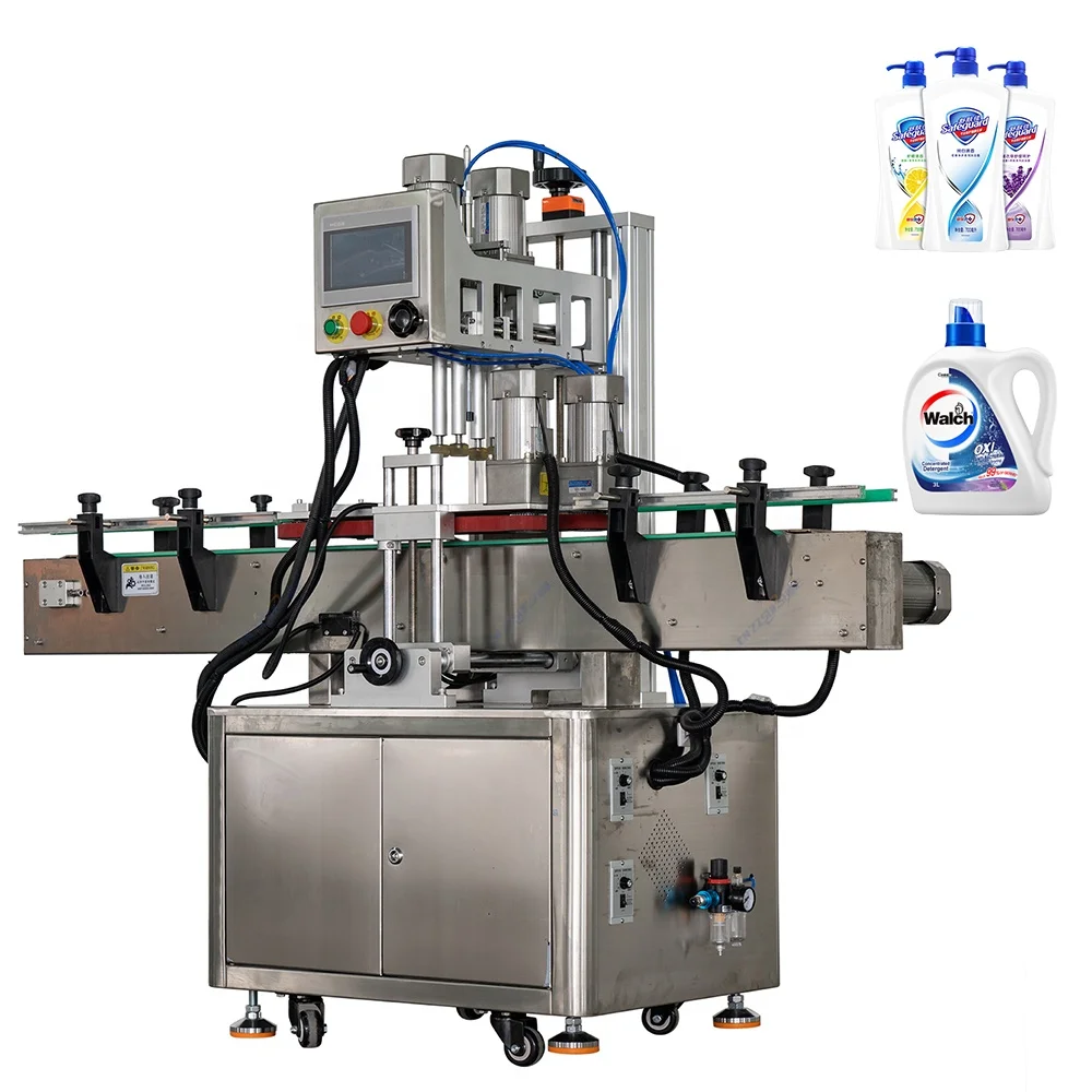 Wholesale Price Automatic Screw Capping Machine Good Quality Servo Capping Machine with Cap Feeder China Factory