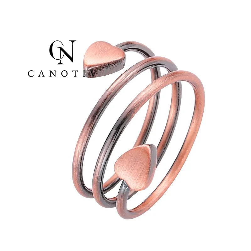 Pure Copper Brass Magnetic Ring Open