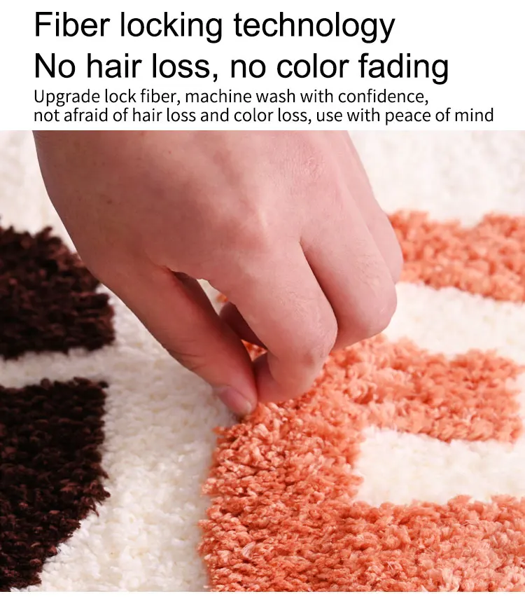 Factory Supplier super absorbent microfiber in stock 40*60 cm get naked waterproof non slip mat bath washable fluffy bath mats supplier