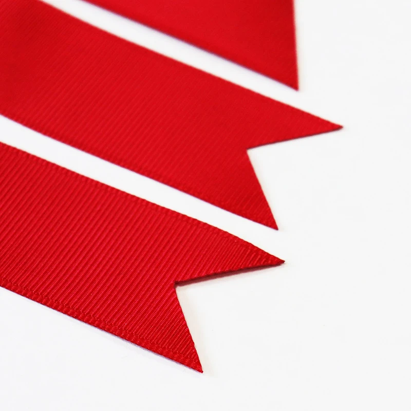 Midi  Custom Trimming  Machine Heat Pre Cut Ribbon to Length logo Print Cutting Ribbons Wholesale