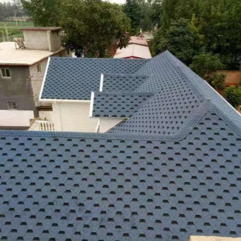High Quality Modern Heat Resistant Roof Tiles Round Fish Scale Asphalt Shingles with 30-Year Warranty for Villa