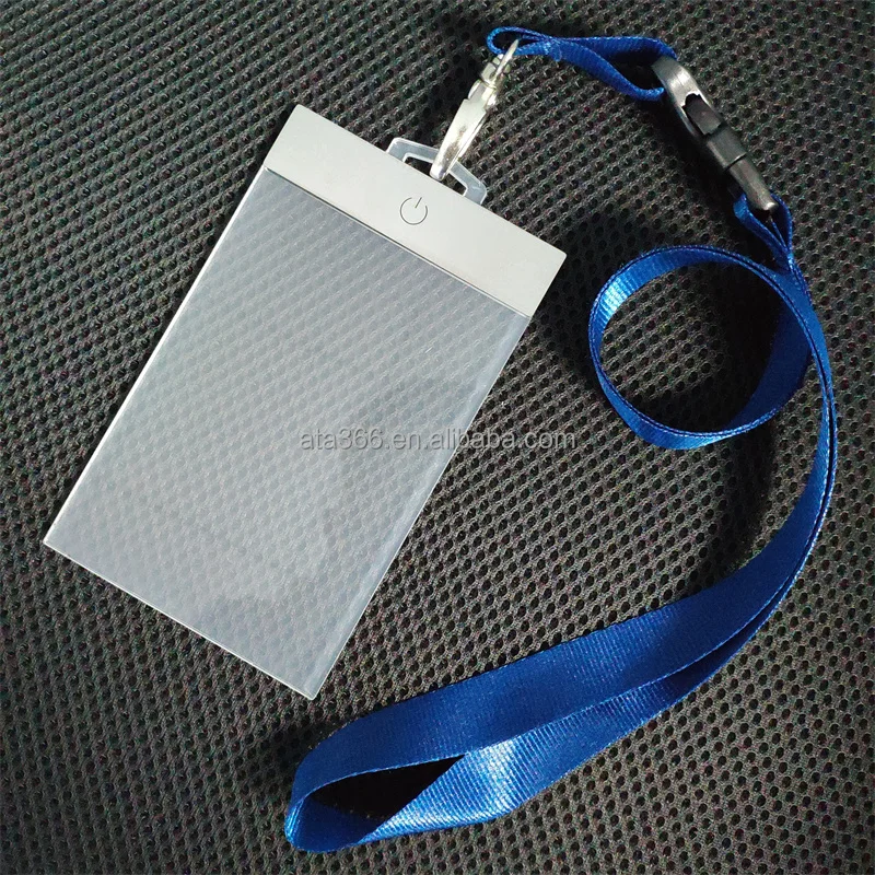 2 LED Employee Retractable Lanyards with Logo Custom