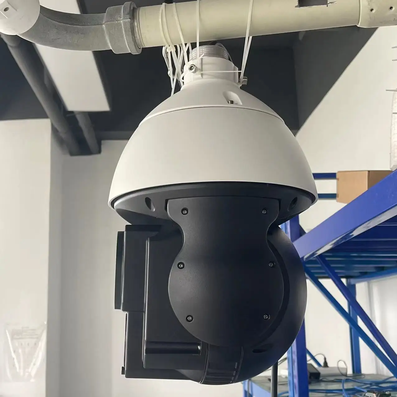 Poe 8" Infrared Laser 30x Optical Zoom+500m Ir Laser Illuminator Dual Sensor IP66 High Speed Dome PTZ Camera