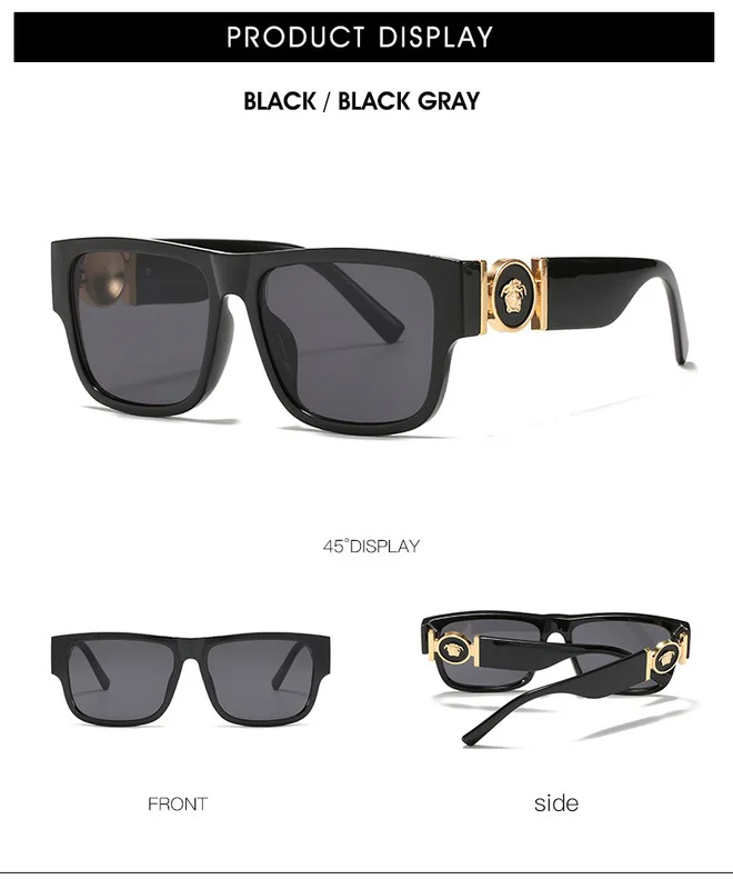 Designer Millionaire Oversized Square Sunglasses Black, High Quality  Luxury With Box, TMDRHSZTH Fashion Brand ME266V From Dvyre, $29.84