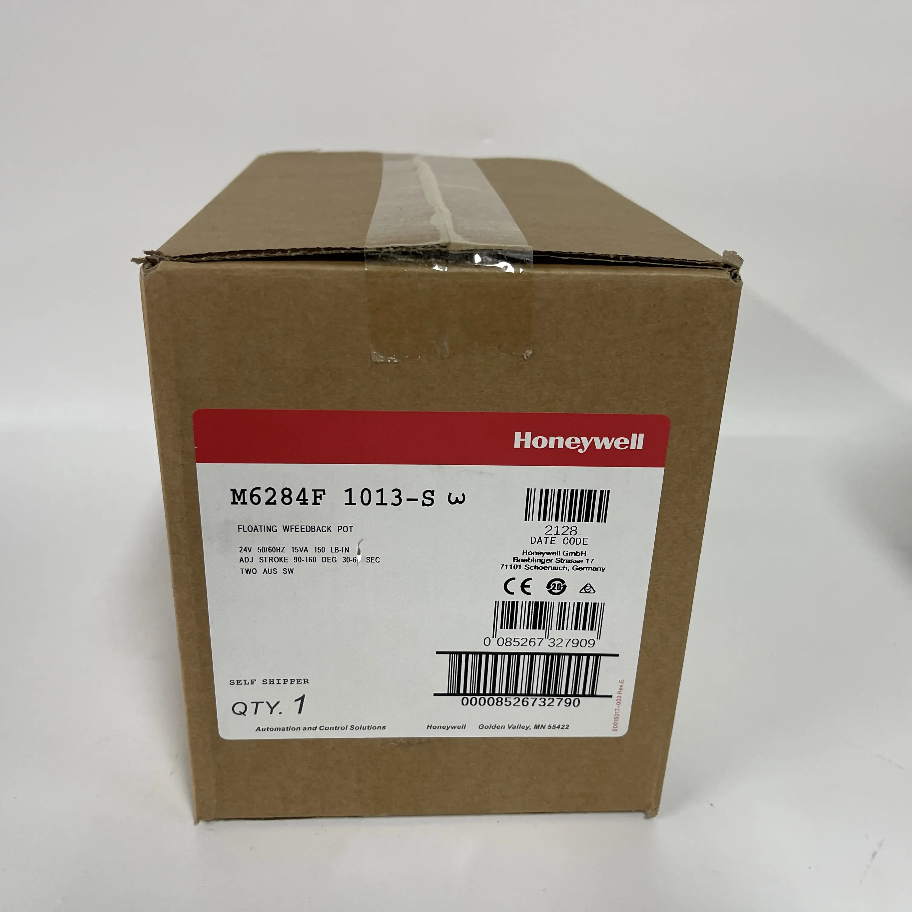 Honeywell Electric Actuator Damper M6284F-1013