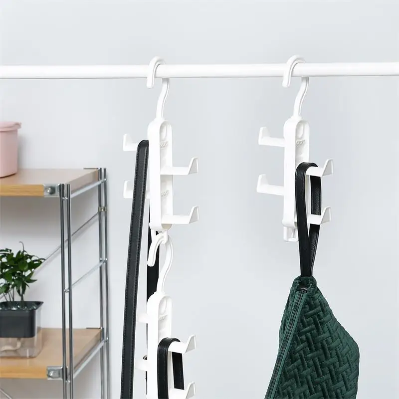 Multilayer Wardrobe Clothes Rack Hanger Organizer Hooks Bag Hanger