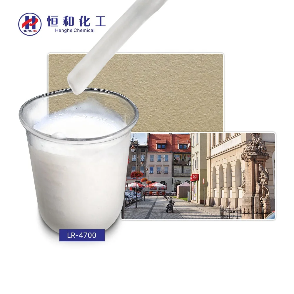 Excellent hardness Acrylic Silicone Stone Effect Paint Emulsion for Construction LR-6308A