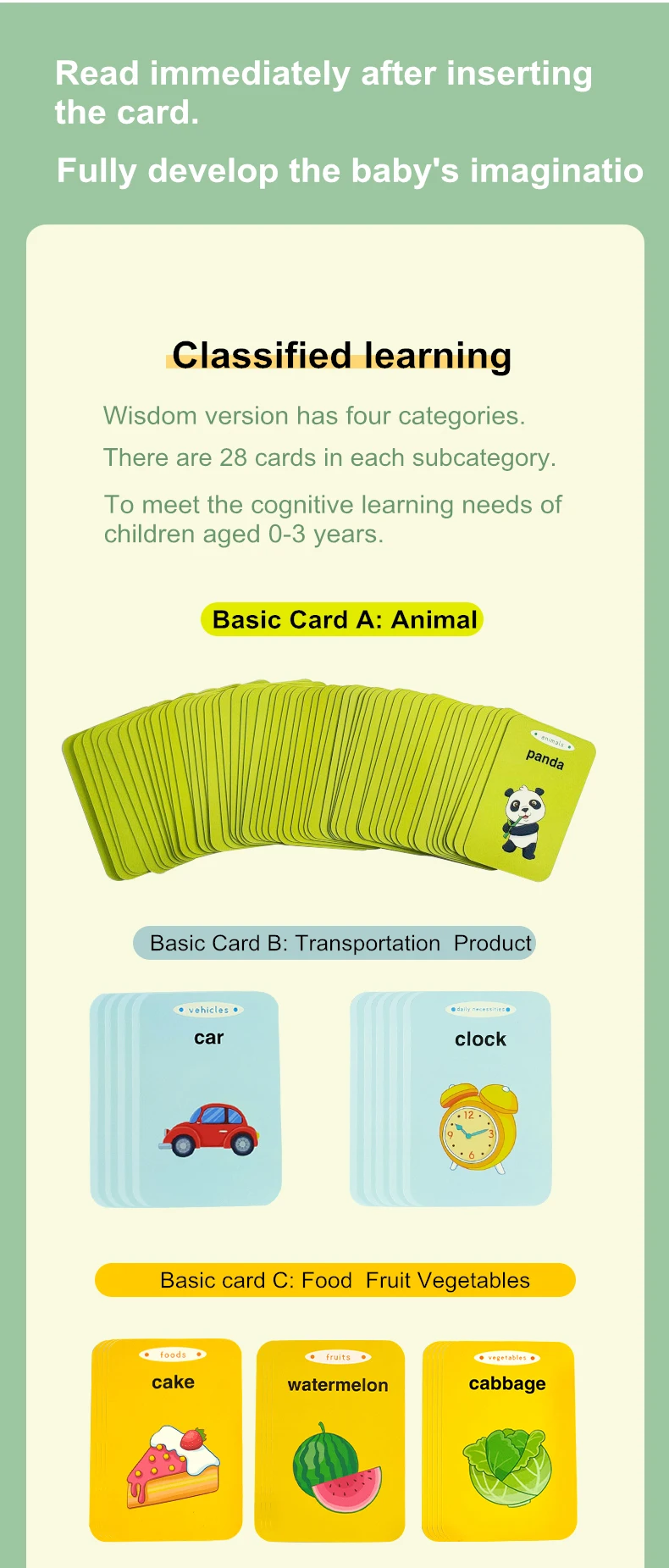Flash Cards Spell Learning toys