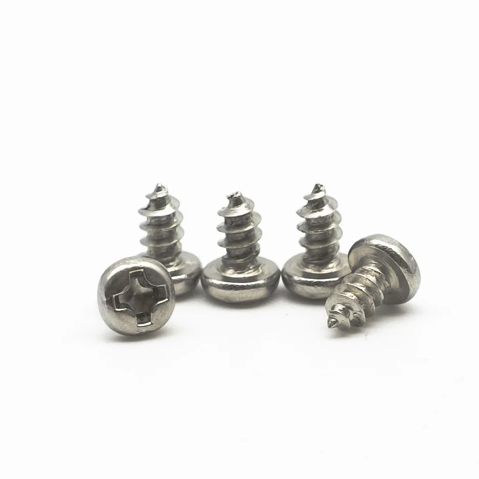 Self Tapping Screw Custom M2.6*7 Stainless Steel Small Screw Pan Head