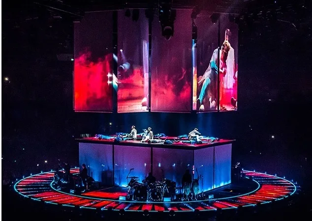 Invisible 3D Holographic Mesh Projector Screen for Stage 4:3/16:9 Formats Outdoor Projection Frame Hologram Style