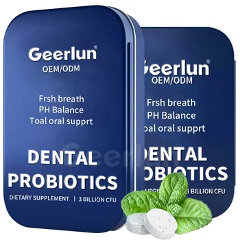 New Product Probiotics Supplements 3 Billion CFU Mints Best Breath Oral Probiotics Tablets Gum Health Chewing Candy