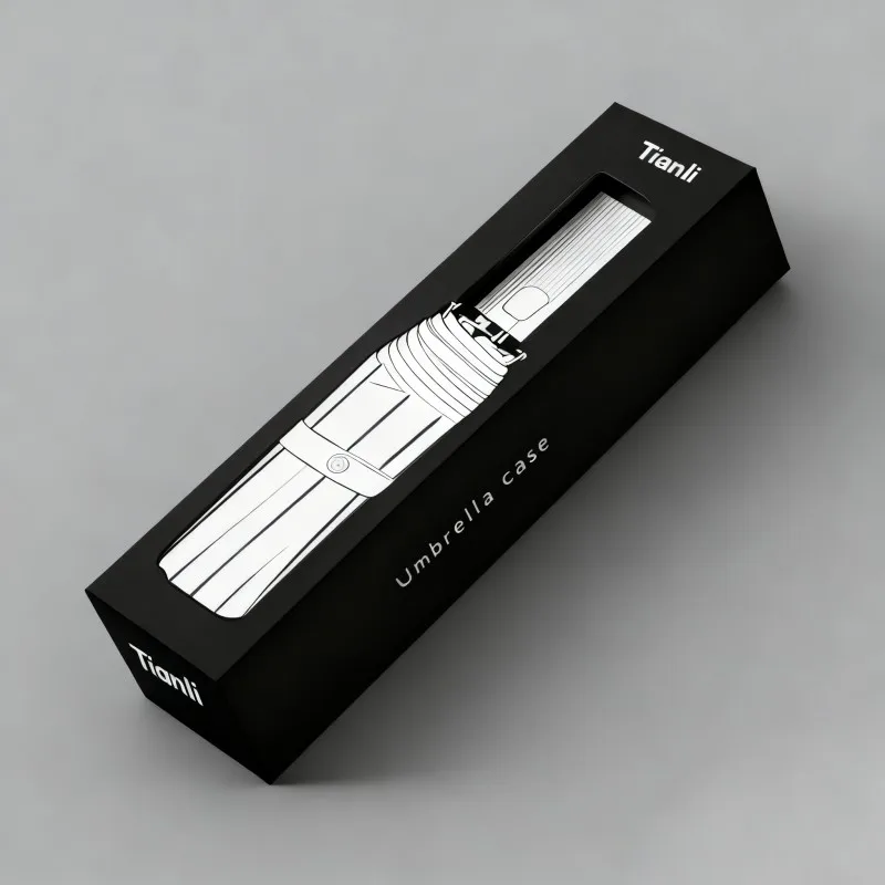 جعبه خرده‌فروشی با چاپ دیجیتال سفارشی برای بسته‌بندی چترها، جعبه هدیه‌ای سفارشی برای اندازه‌های مختلف چتر