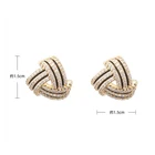 Earrings Engagement Earrings Kosta Factory Direct Sales Gold Plated Trendy Copper Geometry Women's Charm Earrings For Engagement