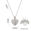 Silver love necklace xl084g