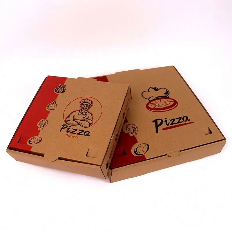 6 Inch Brown Corrugated Pizza Box