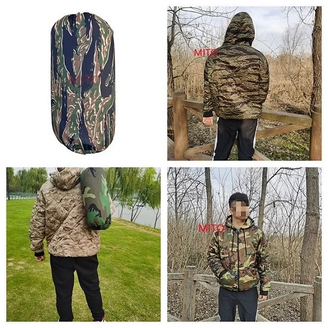 Mito Black Tiger Stripe Multicam Camping Waterproof Warm Camo Woobie