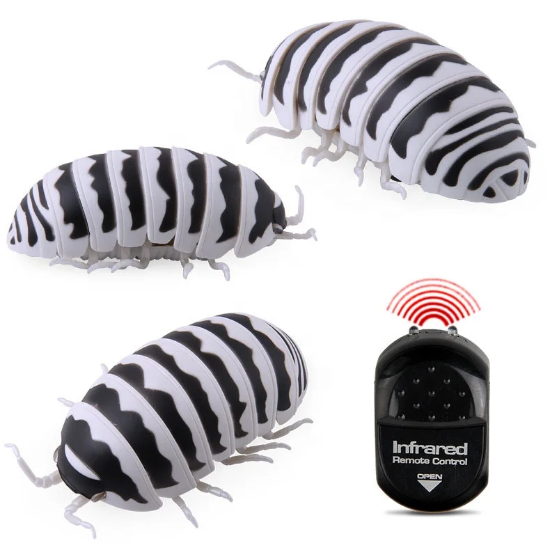 Factory OEM Tricky Creative Simulation Animal Model Lifelike RC Toys Insect Bug Pillbug Worm Electric Gadget Pranks