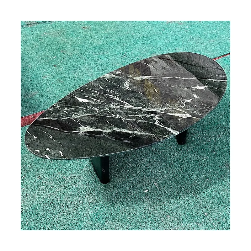 Modern Luxury Italian Natural Stone Coffee Table Base Set Unique Comfortable Wooden Center Side Tables for Dining Home Furniture