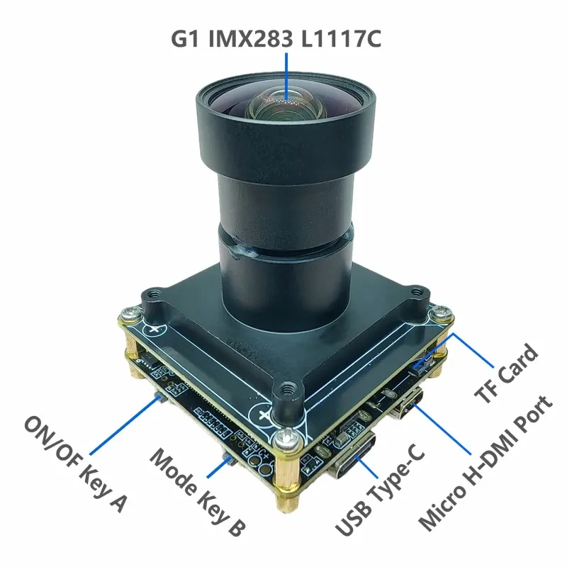Customized IMX283 Camera Module 1'' inch Sensor 4k 60fps UVC USB Camera Drive Free Module 20 Megapixel Machine Vision Camera
