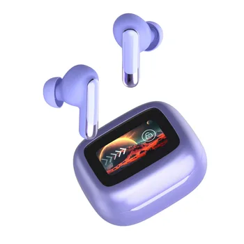 SP-251111-1 TWS Bluetooth Earbuds with 1.47" Full-Color Touch Screen, ENC Active Noise Cancelling Wireless Earphones