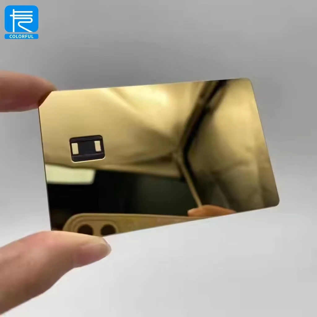 Wholesale Custom Dual Interface Metal Blank Credit Card Slot Chip Emv NFC for Contactless  Payment